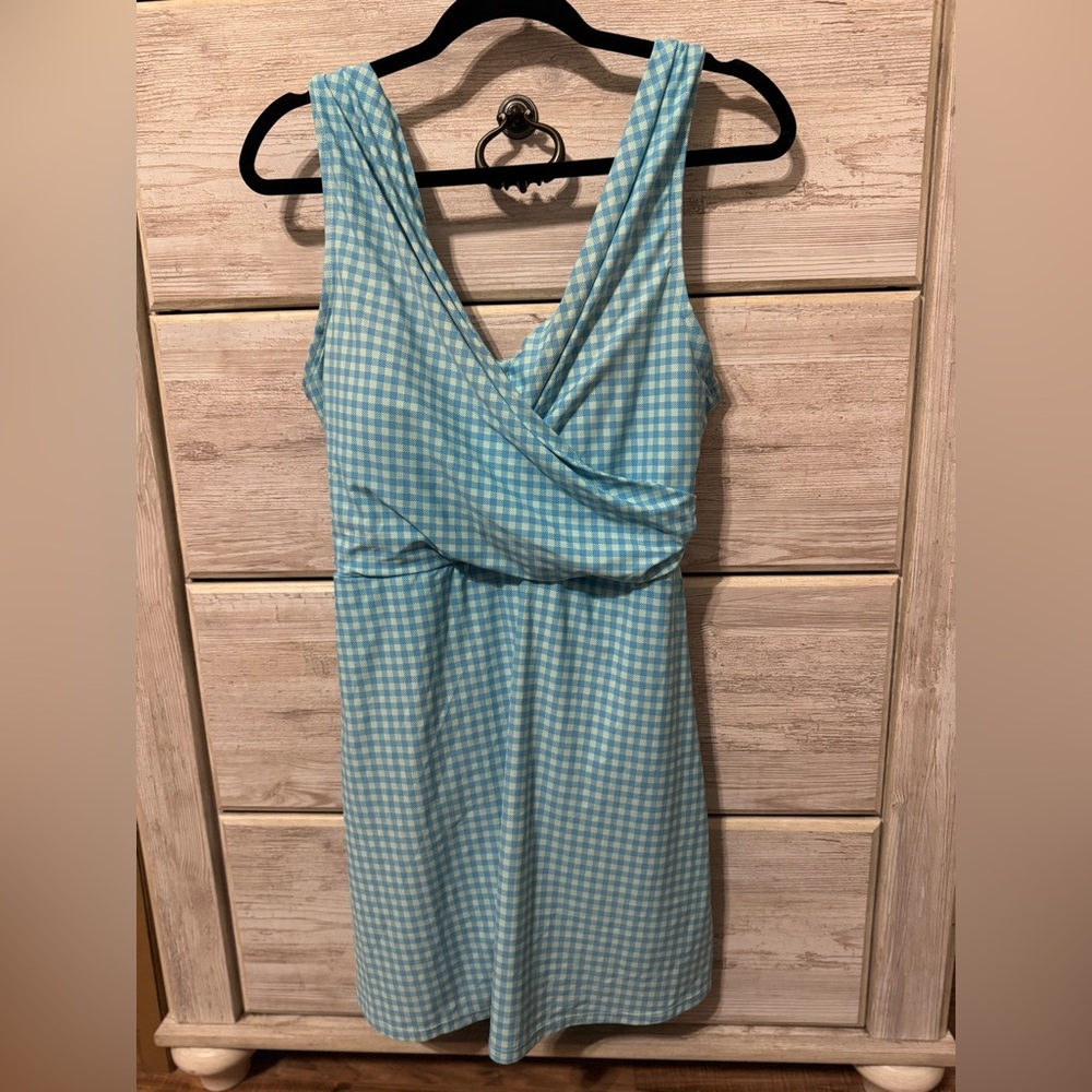 Land’s End Chlorine Resistant Surplice Swim Dress